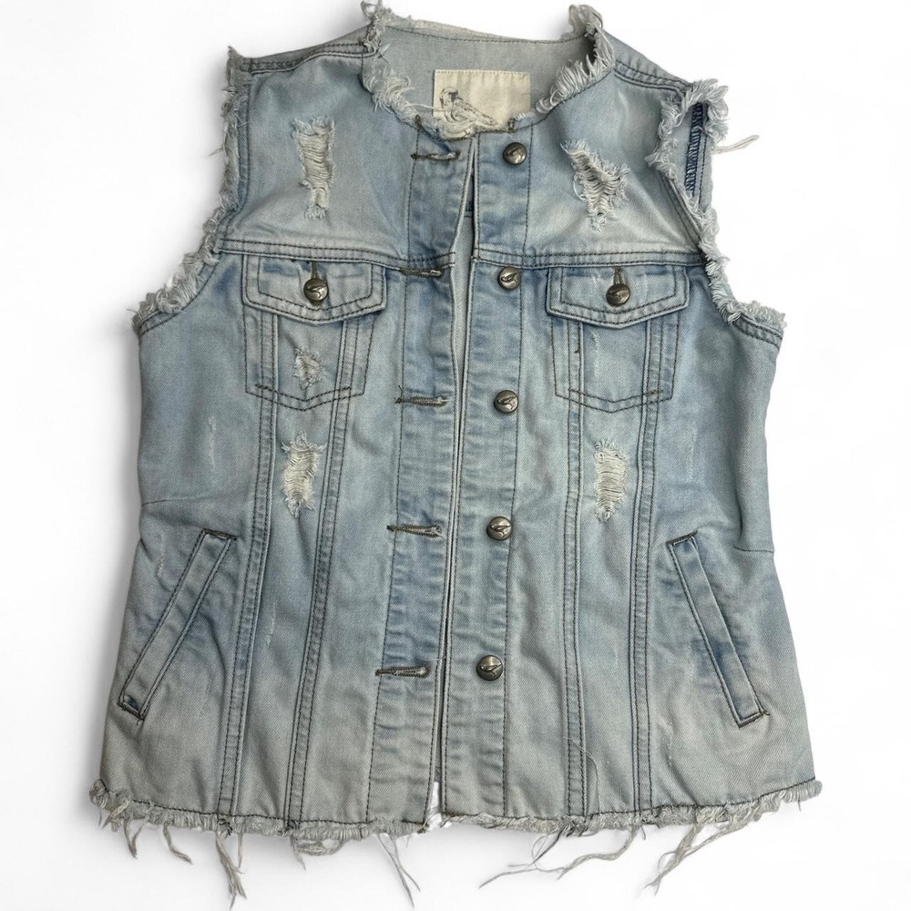 Z Supply Anthro Jean Vest Women's
